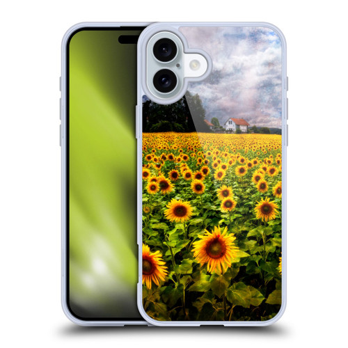 Celebrate Life Gallery Florals Dreaming Of Sunflowers Soft Gel Case for Apple iPhone 16 Plus