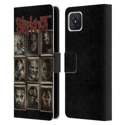 Slipknot Key Art Covered Faces Leather Book Wallet Case Cover For OPPO Reno4 Z 5G