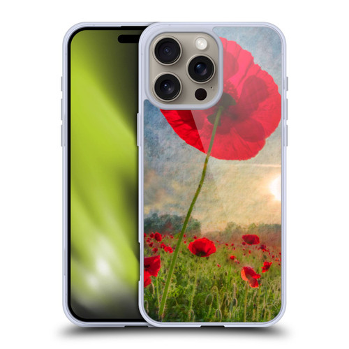 Celebrate Life Gallery Florals Red Flower Soft Gel Case for Apple iPhone 16 Pro Max
