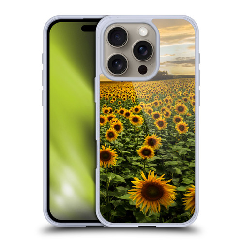 Celebrate Life Gallery Florals Big Sunflower Field Soft Gel Case for Apple iPhone 16 Pro