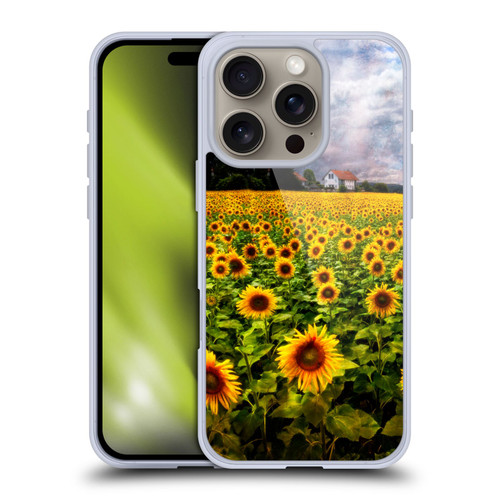 Celebrate Life Gallery Florals Dreaming Of Sunflowers Soft Gel Case for Apple iPhone 16 Pro