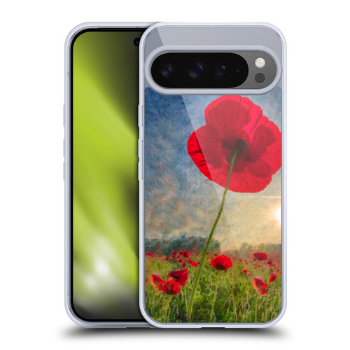 Celebrate Life Gallery Florals Red Flower Soft Gel Case for Google Pixel 9 Pro XL