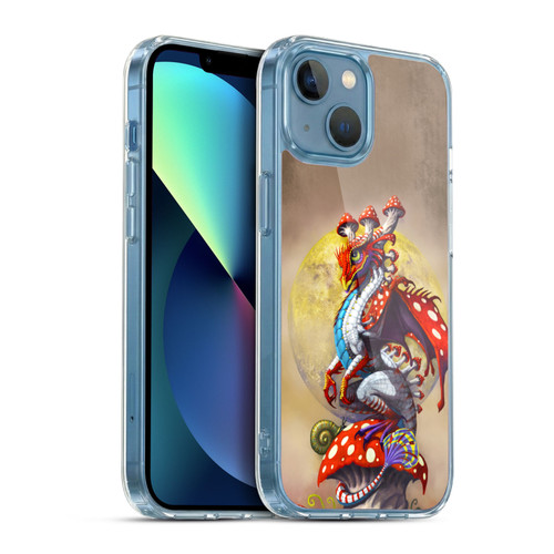 Stanley Morrison Dragons 3 Mushroom Garden Soft Gel Case for Apple iPhone 13 Mini & MagSafe