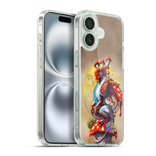 Stanley Morrison Dragons 3 Mushroom Garden Soft Gel Case for Apple iPhone 16 Plus & MagSafe