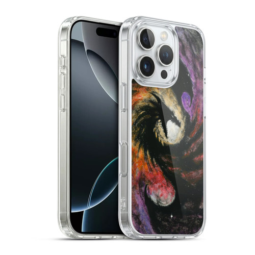 Stanley Morrison Dragons 3 Swirling Starry Galaxy Soft Gel Case for Apple iPhone 16 Pro & MagSafe