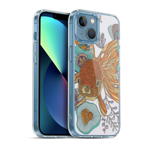 Valentina Animals And Floral Goldfish Soft Gel Case for Apple iPhone 13 Mini & MagSafe