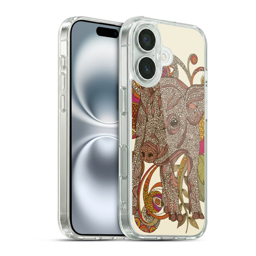 Valentina Animals And Floral Pig Soft Gel Case for Apple iPhone 16 & MagSafe