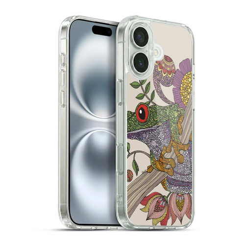 Valentina Animals And Floral Frog Soft Gel Case for Apple iPhone 16 Plus & MagSafe