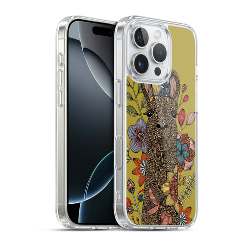 Valentina Animals And Floral Llama Soft Gel Case for Apple iPhone 16 Pro & MagSafe
