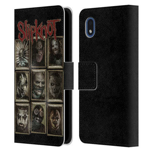 Slipknot Key Art Covered Faces Leather Book Wallet Case Cover For Samsung Galaxy A01 Core (2020)