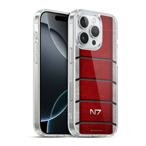 EA Bioware Mass Effect Graphics N7 Logo Armor Soft Gel Case for Apple iPhone 16 Pro & MagSafe