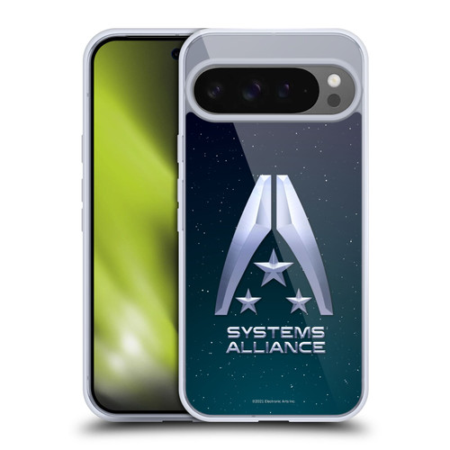 EA Bioware Mass Effect Graphics Systems Alliance Logo Soft Gel Case for Google Pixel 9 Pro XL