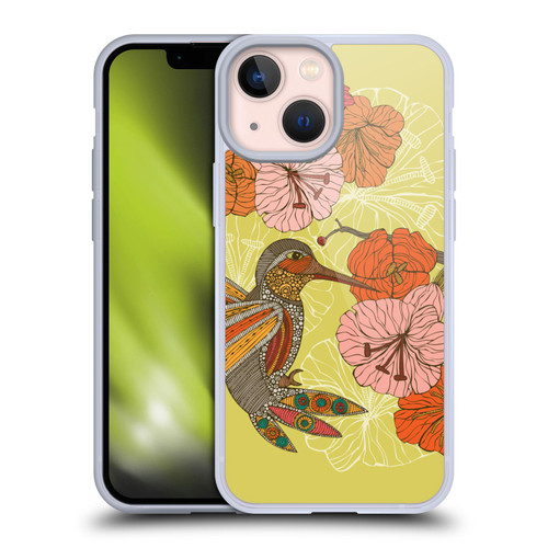 Valentina Birds Hummingbird Flower Soft Gel Case for Apple iPhone 13 Mini