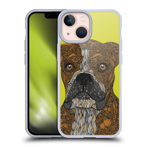 Valentina Dogs Boxer Soft Gel Case for Apple iPhone 13 Mini