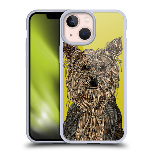 Valentina Dogs Yorkshire Terrier Soft Gel Case for Apple iPhone 13 Mini