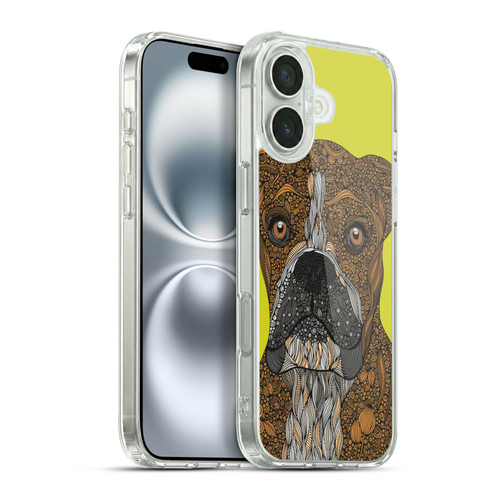Valentina Dogs Boxer Soft Gel Case for Apple iPhone 16 Plus & MagSafe