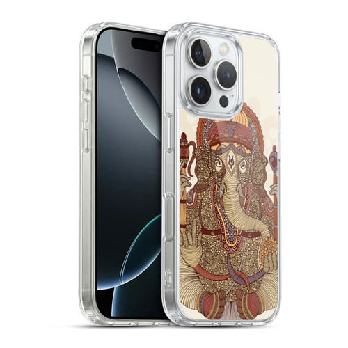 Valentina Symbols Illustration Ganesha Soft Gel Case for Apple iPhone 16 Pro & MagSafe