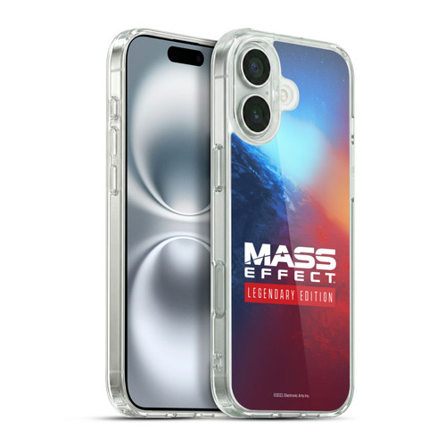EA Bioware Mass Effect Legendary Graphics Logo Key Art Soft Gel Case for Apple iPhone 16 Plus