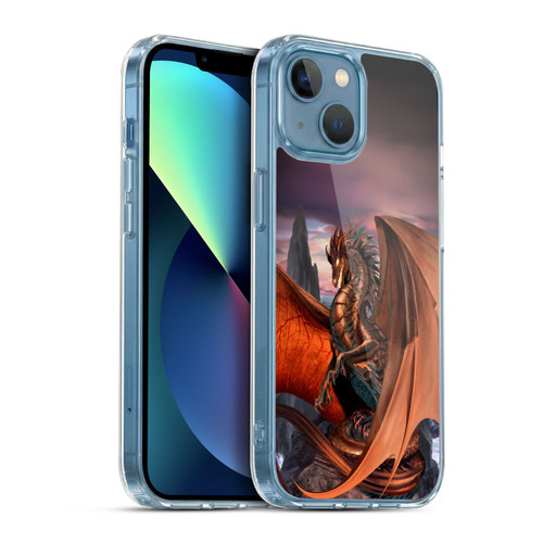 Ruth Thompson Dragons Coppervein Soft Gel Case for Apple iPhone 13 Mini & MagSafe