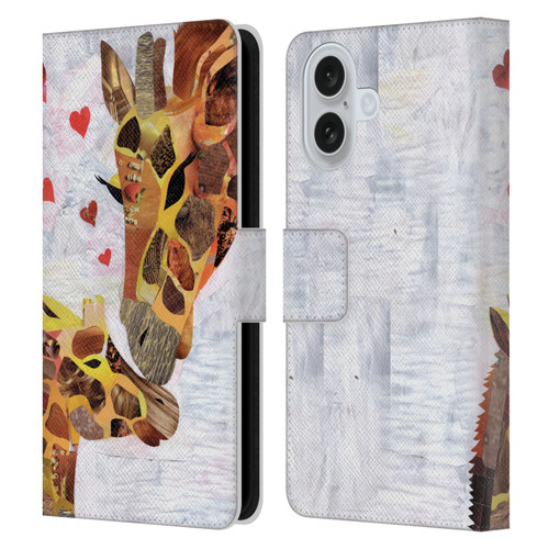 Artpoptart Animals Sweet Giraffes Leather Book Wallet Case Cover For Apple iPhone 16
