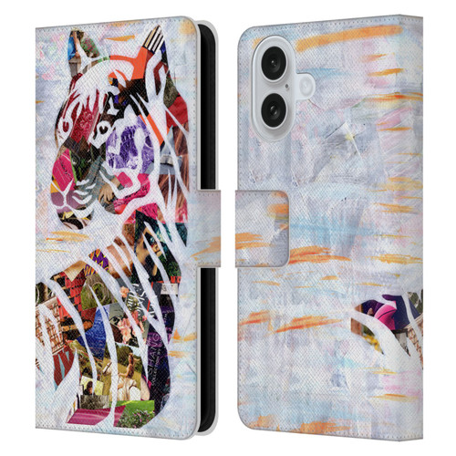 Artpoptart Animals Tiger Leather Book Wallet Case Cover For Apple iPhone 16