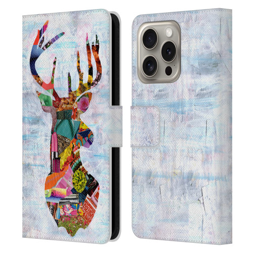 Artpoptart Animals Deer Leather Book Wallet Case Cover For Apple iPhone 16 Pro