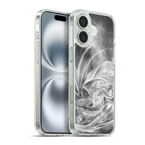 Ruth Thompson Dragons Silver Ice Soft Gel Case for Apple iPhone 16 Plus & MagSafe