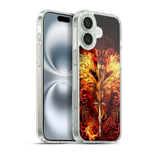Ruth Thompson Dragons Flameblade Soft Gel Case for Apple iPhone 16 Plus & MagSafe