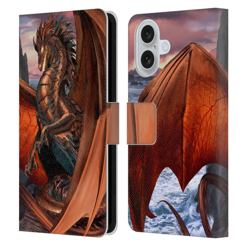Ruth Thompson Dragons Coppervein Leather Book Wallet Case Cover For Apple iPhone 16