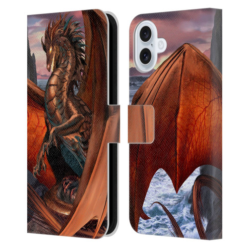Ruth Thompson Dragons Coppervein Leather Book Wallet Case Cover For Apple iPhone 16 Plus
