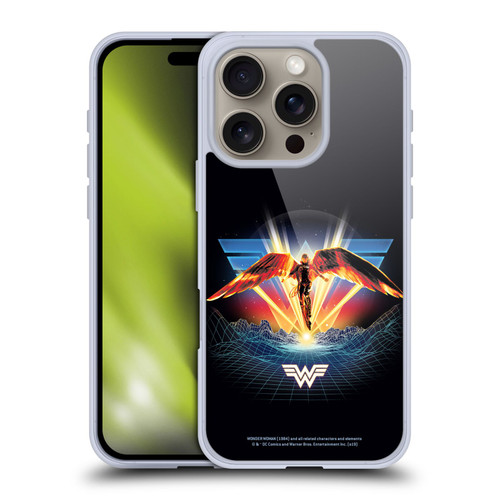 Wonder Woman 1984 80's Graphics Golden Armour Soft Gel Case for Apple iPhone 16 Pro