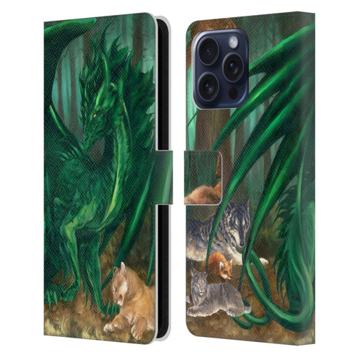 Ruth Thompson Dragons Lord of the Forest Leather Book Wallet Case Cover For Apple iPhone 16 Pro Max