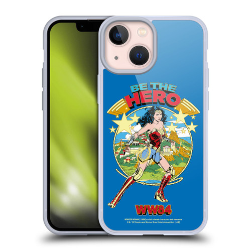 Wonder Woman 1984 Retro Art Be The Hero Soft Gel Case for Apple iPhone 13 Mini