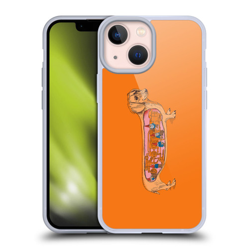 Rachel Caldwell Animals 3 Dachshund Soft Gel Case for Apple iPhone 13 Mini