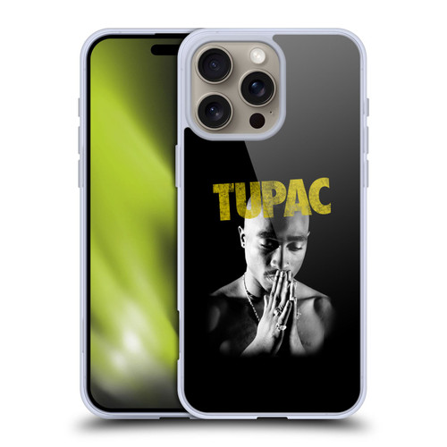 Tupac Shakur Key Art Golden Soft Gel Case for Apple iPhone 16 Pro Max