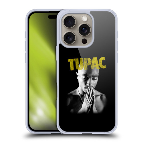 Tupac Shakur Key Art Golden Soft Gel Case for Apple iPhone 16 Pro