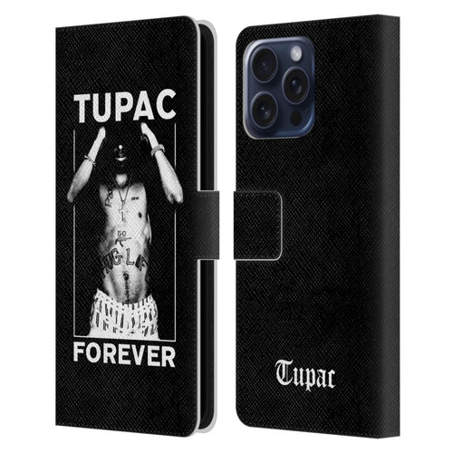 Tupac Shakur Key Art Forever Leather Book Wallet Case Cover For Apple iPhone 16 Pro Max