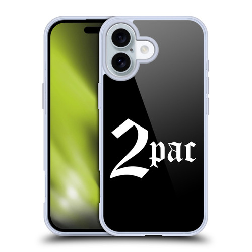 Tupac Shakur Logos Old English Soft Gel Case for Apple iPhone 16