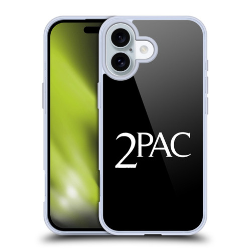 Tupac Shakur Logos Serif Soft Gel Case for Apple iPhone 16