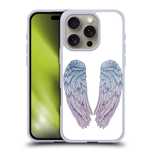 Rachel Caldwell Illustrations Angel Wings Soft Gel Case for Apple iPhone 16 Pro