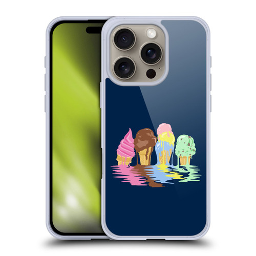 Rachel Caldwell Illustrations Ice Cream River Soft Gel Case for Apple iPhone 16 Pro