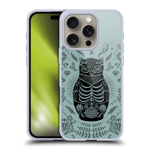 Rachel Caldwell Illustrations Owl Doll Soft Gel Case for Apple iPhone 16 Pro