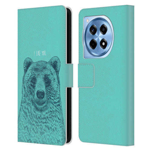 Rachel Caldwell Illustrations Bear Root Leather Book Wallet Case Cover For OnePlus 12R