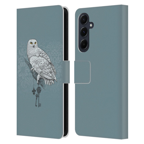 Rachel Caldwell Illustrations Key Holder Leather Book Wallet Case Cover For Samsung Galaxy A55 5G