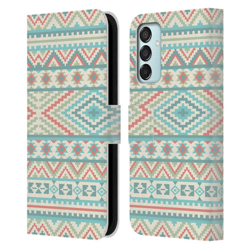 Rachel Caldwell Patterns Friendship Leather Book Wallet Case Cover For Samsung Galaxy M15/F15 5G