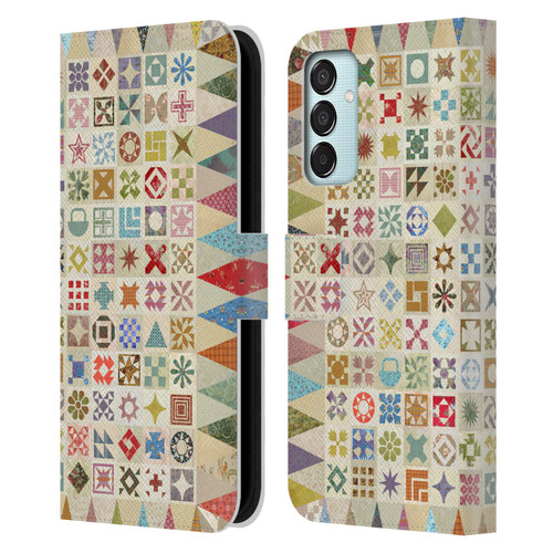 Rachel Caldwell Patterns Jane Leather Book Wallet Case Cover For Samsung Galaxy M15/F15 5G