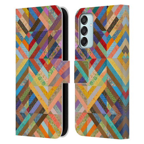 Rachel Caldwell Patterns Superst Leather Book Wallet Case Cover For Samsung Galaxy M15/F15 5G