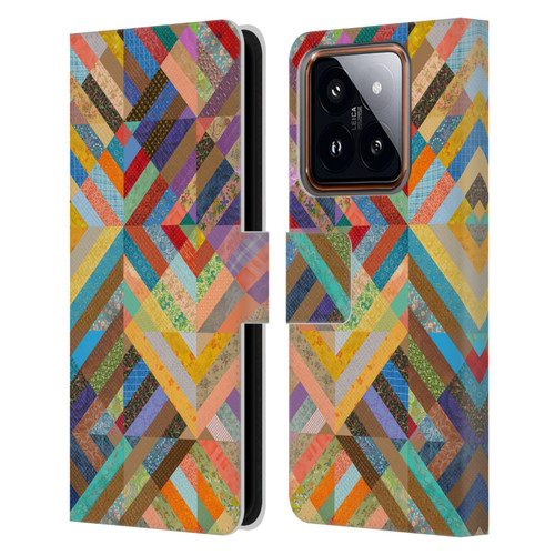 Rachel Caldwell Patterns Superst Leather Book Wallet Case Cover For Xiaomi 14