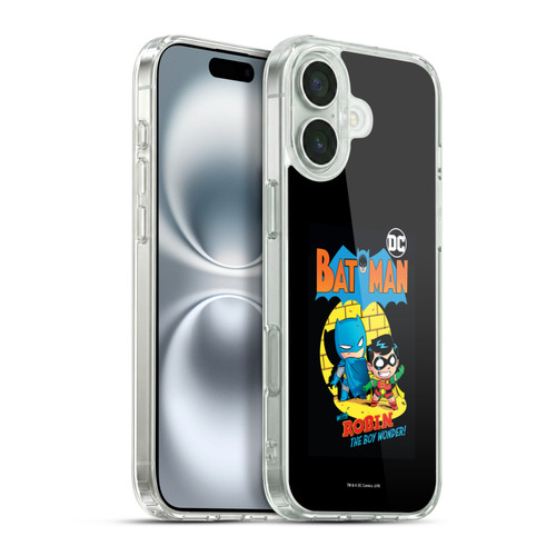 Super Friends DC Comics Toddlers Comic Covers Batman And Robin Soft Gel Case for Apple iPhone 16 Plus & MagSafe