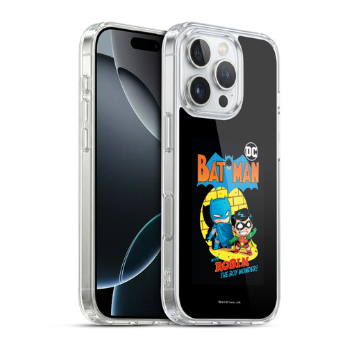 Super Friends DC Comics Toddlers Comic Covers Batman And Robin Soft Gel Case for Apple iPhone 16 Pro & MagSafe